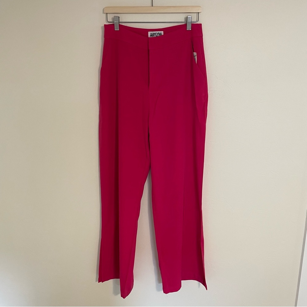 Pink Wide Leg Dress Pants